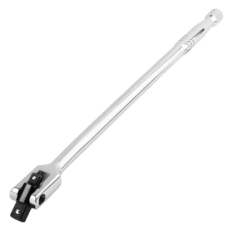 MAXPOWER 1/2-Inch and 3/8-Inch Drive Dual-drive 18-Inch Breaker Bar Flex Handle Phosphated drive - Image 1